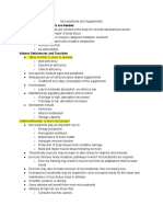 Micronutrients and Supplements