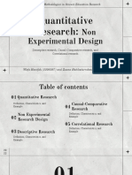 Task 1 - Quantitative Research Non Experimental Research