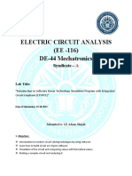 Electric Circuit Analysis (EE - 116) DE-44 Mechatronics: Syndicate