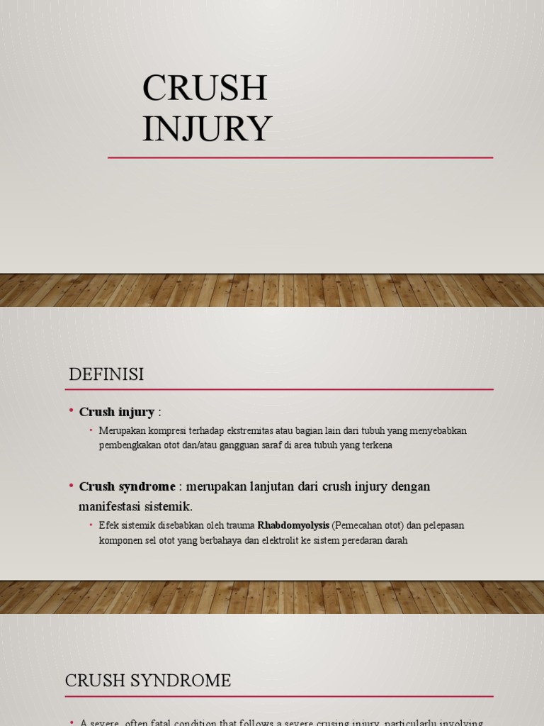 Crush Injury PDF Medicine Nephrology