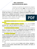 Tema 5 Obligacion II - Acciones de Proteccion Del Credito Incompleta