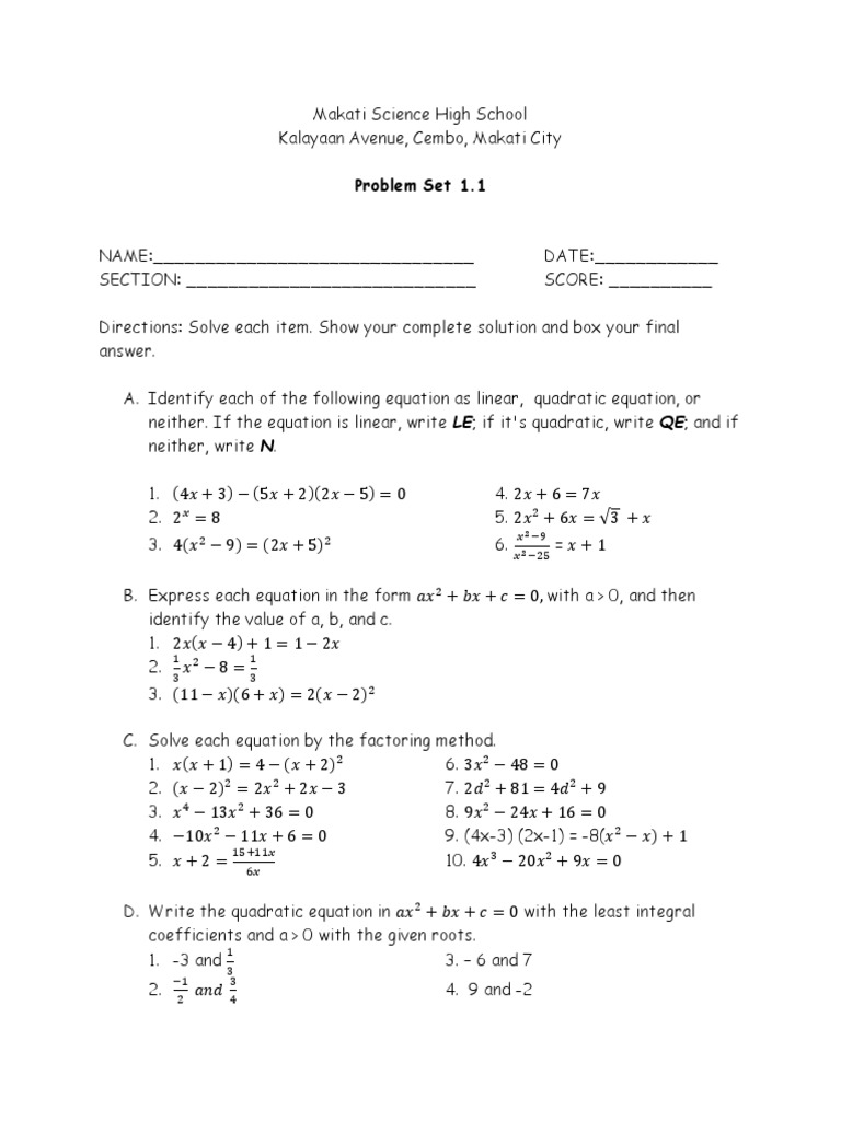 Poblem Set 1.1 | PDF