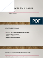 Chemical Equilibrium 2021 Practice Sets