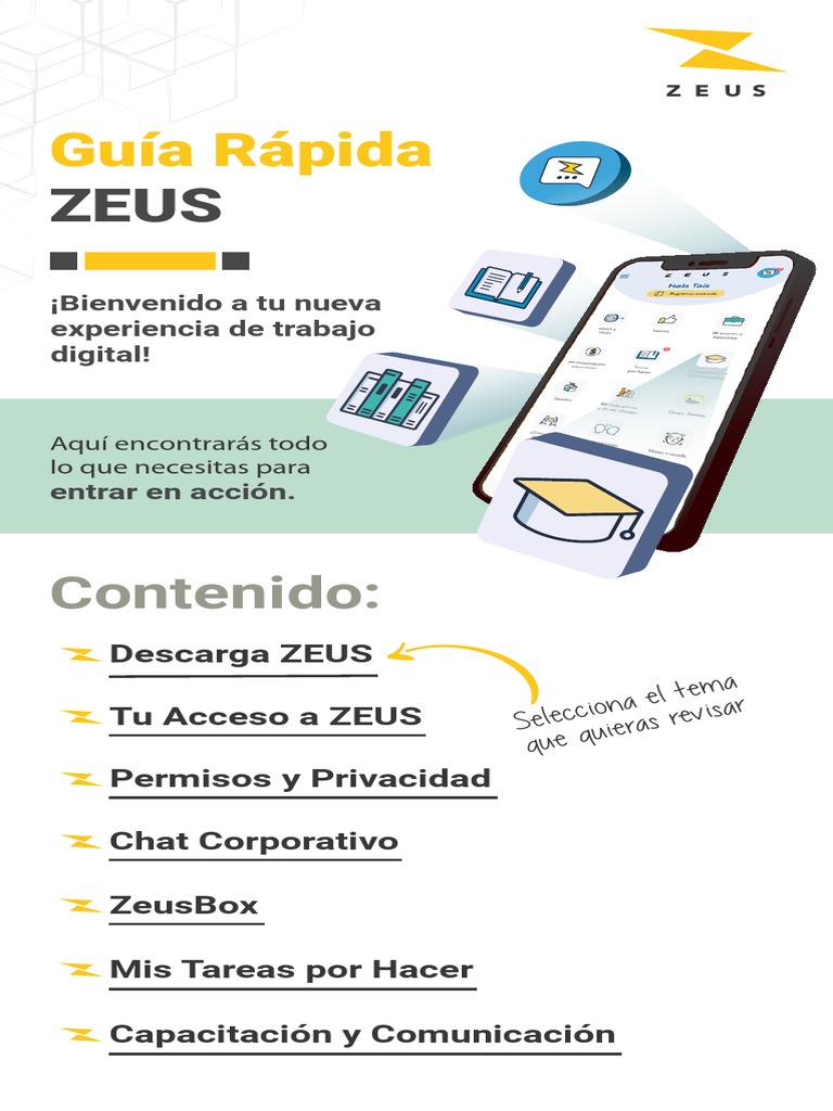 Guía Rápida ZEUS | PDF | Ios | Chat en linea