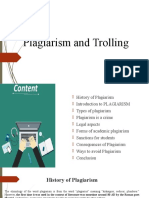 Plagiarism and Trolling Presentation