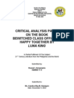 Critical Analysis Paper Format Final Paper 1 1