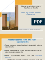 A razão filosófica como argumentativa