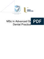 MSc Advanced General Dental Practice Online