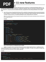 c++11 New Features