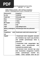 Rancangan Perlaksanaan Aktiviti (Rpa) : (Taska Permata NCDRC Upsi) | PDF