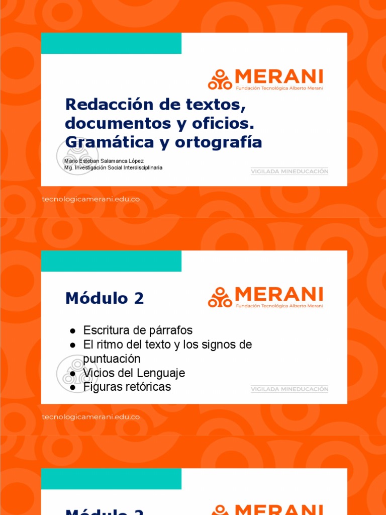 Curso de Redacción y Gramática | PDF | Sintaxis | Oración (Lingüística)