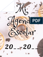 Agenda Escolar Donut PDF - Educacion Maestros