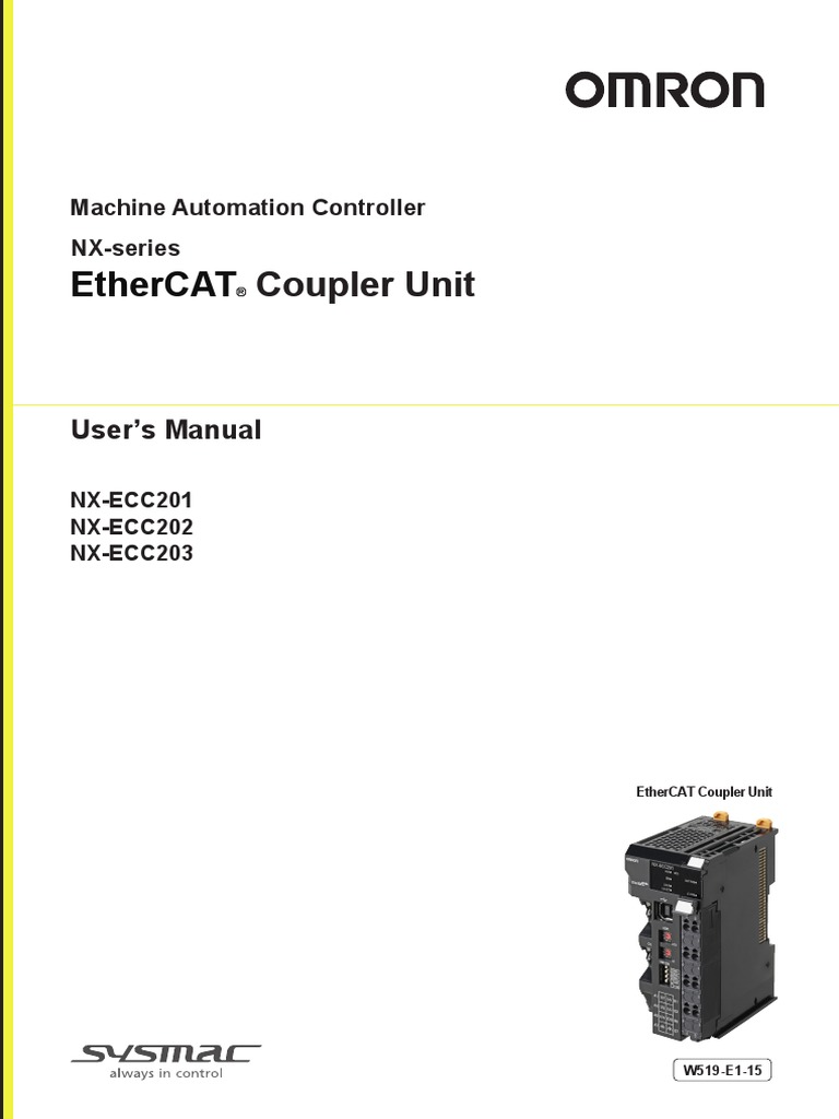 w519 Nx-Series Ethercat Coupler Units Users Manual en | PDF | Input ...