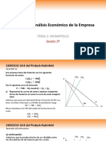 Monopolio Ejercicios Segunda Sesión