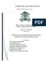 Lista de Integrantes Del Sindicato de Trabajadores Taxistas de Benito JuárezZ