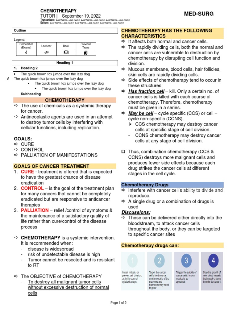 CHEMOTHERAPY | PDF | Chemotherapy | Cancer