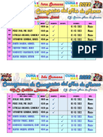 Horarios niños Marzo 2022