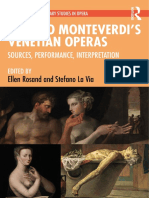 ROSAND, E. La VIA, ST.,, Claudio Monteverdi's Venetian Operas Sources, Performance, Interpretation, 2022