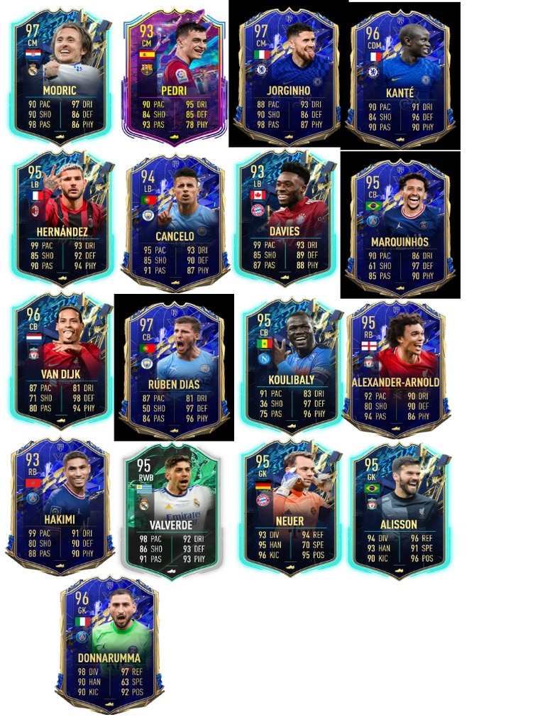 Fifa Cards Team PDF