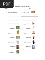 Download Reading Interest Survey by PrimaryGraffiti SN61314590 doc pdf