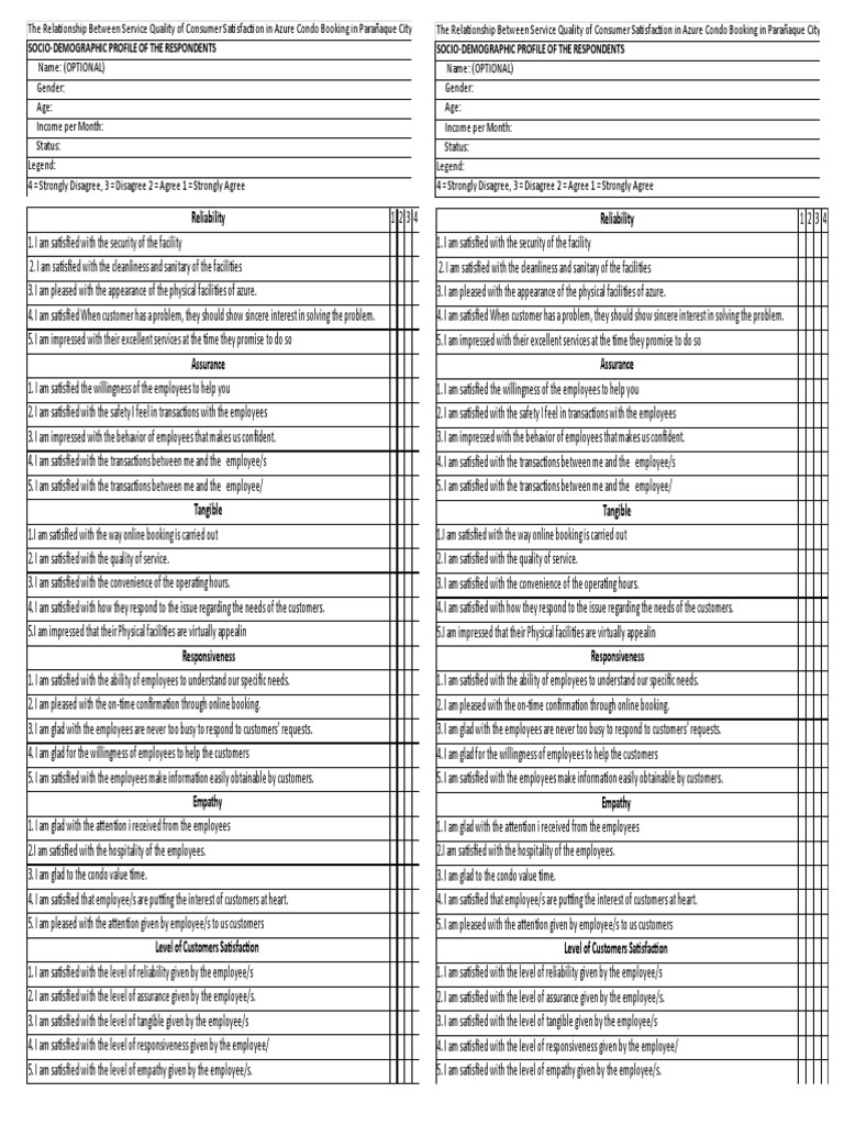 QUESTIONNAIRE | PDF | Psychological Concepts | Communication