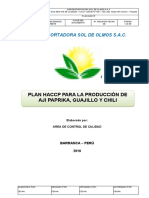 Plan Haccp de Sol de Olmos