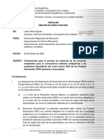 0180-2022 Circular FARO Matrícula 2022