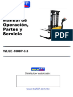 Wlse-1000p Manual de Operacion, Partes y Servicio