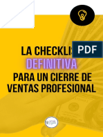 Checklist Cerrador de Ventas