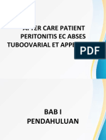 After Care Patient Peritonitis Ec Abses Tuboovarial Et Appendisitis