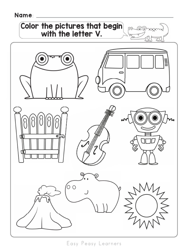 Letter V Worksheet Set | PDF | Public Sphere | Copyright Law