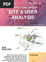 Architectural Design 3 - Lecture 3 - Site & User Analysis