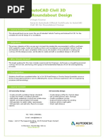 Autodesk Civil 3D Roundabout Design