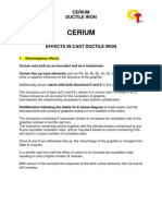 Cerium in Ductile Iron