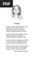 'Porque' - Sophia de Mello Breyner Andresen 