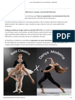 Características da dança moderna e seus pioneiros em