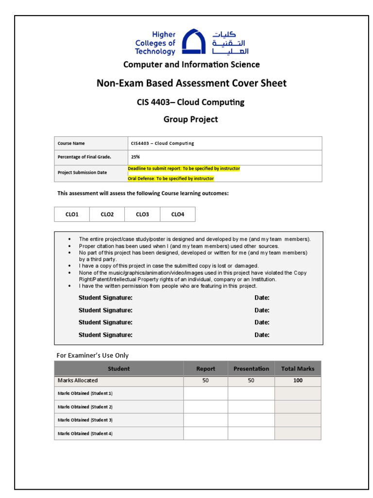 Cloud Computing Project Assessment Guide | PDF | Cloud Computing ...