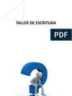 TALLER de ESCRITURA - Miniclase 0 - Presentación