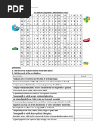 Cell and Cell Organelles - Word Search Puzzle