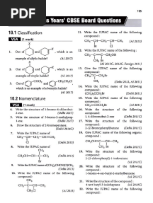 Haloalkane & Haloarene CBSE PYQ