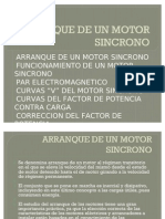 Arranque de Un Motor Sincrono