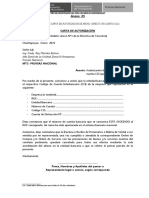 Formatos Carta de Autorizacion de Cci