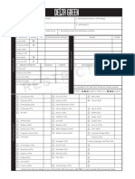 Delta Green RPG Character Sheet Special Forces