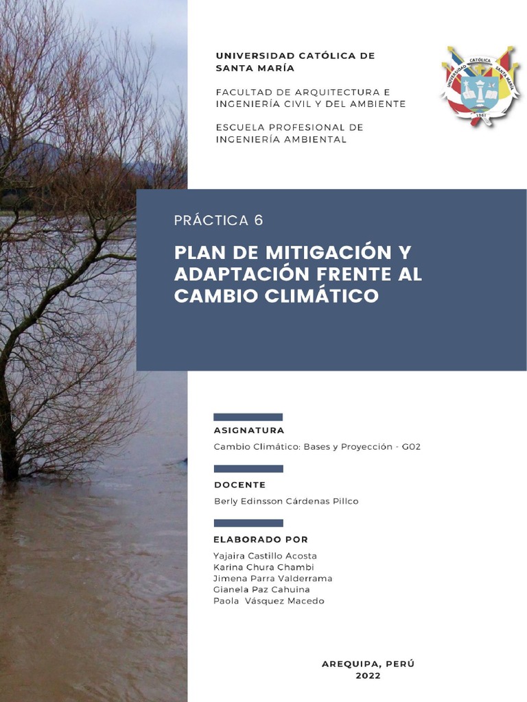 Plan de Mitigación y Adaptación Climática | PDF | Mitigación del cambio ...