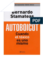 Autoboicot Cuando El Toxico Es Uno Mismo - Bernardo Stamateas