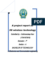 A Project Report On 5G Wireless Technology