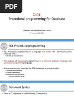 Ch01 - Procedural Programming