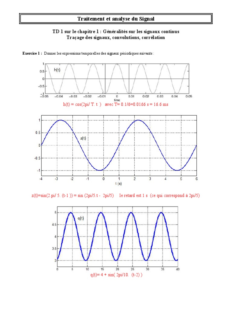 Correction TD 1 | PDF | Informatique | Ingénierie des télécommunications