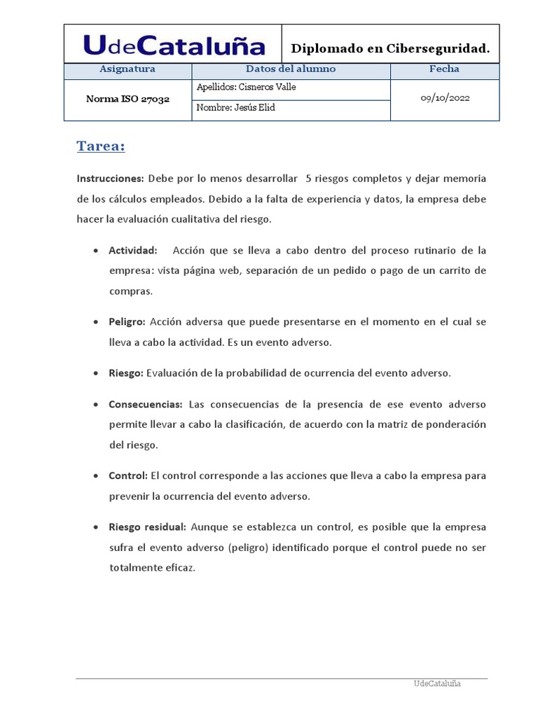 Riesgos en Ciberseguridad para Al Kosto | PDF | Seguridad | La ...