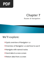 Chapter 7 - Routes Navigation